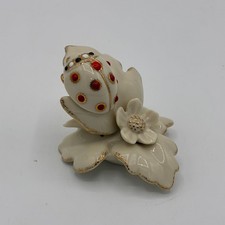 Lenox Secret Garden Miniature Lady Bug Porcelain Enamel Paint Gold Trim Retired picture