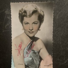 Vintage Joan Fountain Cinema Postcard Autograph Signature Dedication picture