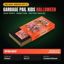 PRESALE Ships by 10/27 - 2026 Topps Garbage Pail Kids Halloween Hobby Box Sealed picture