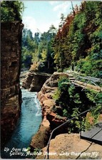 Gallery Ausable Chasm Lake Champlain New York Ny Divided Back Unposted Postcard picture