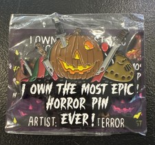 “I Own The Most Epic Pin Ever” Artist- Creative Terror~ Pin And Keychain NEW picture