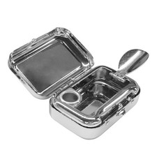 Mini Portable Ashtray, Carry-on Windproof Car Ash Tray with Lid picture