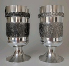 Mullingar Pewter Celtic Goblet Book of Kells Finest Grade Pewter 6” x 3