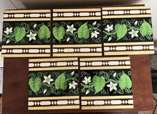Minton China Works Stoke On Trent England Circa 1880 White Floral Green Leaves picture