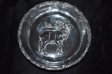 Vintage MARIPOSA Brillante Cast Aluminum Bowl with Elk Mexico picture