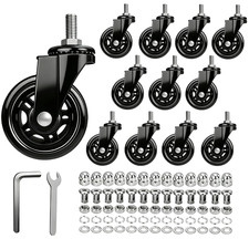 Creeper Wheels Replacement Set of 12, 2.5 Inch Snap on Creeper Caster picture