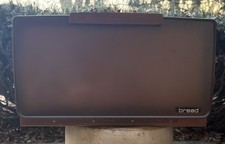 VTG 1960s 1970s MCM Lincoln BeautyWare Brown Metal Bread Box 17” x 9.5” x 11” picture