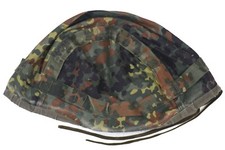 Medium (55-57) - Used German Bundeswehr Flecktarn Helmet Cover Snow Reversible picture