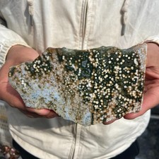 450G Rare Natural Raw Ocean Jasper Rough Quartz Crystal Mineral SpecimeM picture