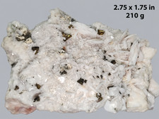 Chalcopyrite on Barite, Sauerland, Germany, Ex. Clemens Zoike picture