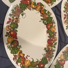 Vintage Spice Of Life Mushroom Table Placemats Plastic Foam Corning Ware Set 4 picture