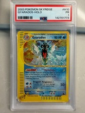 2003 Pokemon Skyridge #H10 Gyarados Holo PSA 1 new cert e reader POP 39 picture