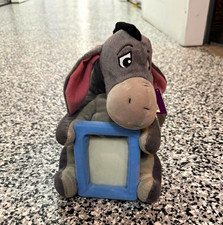 Vintage Eeyore Plushie Picture Frame and removable tail Disney store exclusive picture