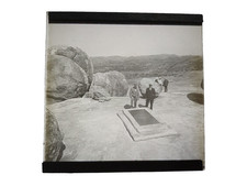 Rare Vintage Kearton Expedition Glass Magic Lantern Slide — Cecil Rhodes Grave picture