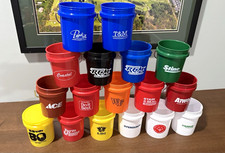 59 Mini bucket collection lot. 59 total mini buckets  picture
