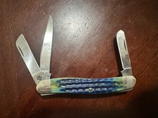 Case XX 6318 SS Pocketknife Sky Blue 3-Blade. Used. picture