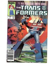 TRANSFORMERS #1 (1984) - GRADE 9.0 - MARVEL NEWSSTAND 1ST AUTOBOTS DECEPTICONS picture