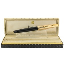 NEVER INKED 1972 PARKER 61 CONSORT CONVERTER FILLER 14K M NIB FOUNTAIN PEN MINT picture