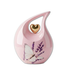 Teardrop Butterfly Cremation Urn Human Ashes Adult - Aluminum 200Cu In Earns picture