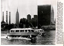 LG48 1964 Wire Photo NEW YORK GETS NEW HIGH SPEED TRANSPORTATION HYDROFOIL BOATS picture