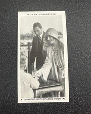 1937 W.O. & H.O WILLS CIGARETTES OUR KING AND QUEEN #31 ORTHOPAEDIC HOSPITAL (A) picture
