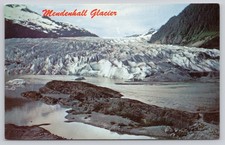 Vintage Mendenhall Glacier Alaska Postcard Juneau Mike Roberts Chrome Unposted picture
