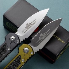 D2 Steel Folding Pocket Knife Gold Aluminum Handle High Hardness EDC Knife picture