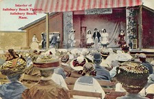 Interior of Salisbury Beach MA Massachusetts Theatre Postcard Copy picture