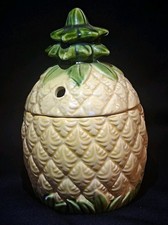 Vintage Orchids of Hawaii Ceramic Pineapple Tiki Mug R-15 Japan Lidded Decor picture