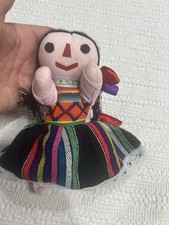 Leos Traditional Mexican Folk Art Doll Oaxaca 8”x4” Handmade Muñeca Colorful picture