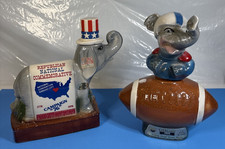 Antique 1976 Republican National Convention and 1972 Jim Beam Whiskey Decanters picture