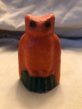 HALLOWEEN PAPER Mache Pulp Miniature Owl,3.5 inches tall picture