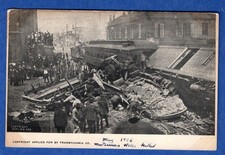 Lexington, KY 1906 Streetcar Wreck on Broadway, Motorman Killed Postcard picture