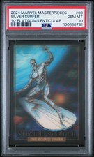 2024 Marvel Masterpieces '92 #90 Silver Surfer Lenticular PSA 10 GEM MINT picture