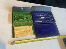Dietzgen Master Pro drafting tools set compass w/ Charvoz No. 677 set w/ case picture