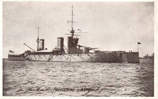 British Royal Navy HMS Princess Royal (2) -  RPPC Photo WWI  c1910 picture