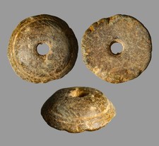 Certified Authentic Antiquity Ancient Egypt Stone Spindle Whorl Amulet Stone COA picture