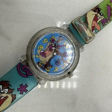 Vintage BAD Strap, Tasmanian Devil Warner Bros. Armitron Kids Watch NEW BATTERY picture