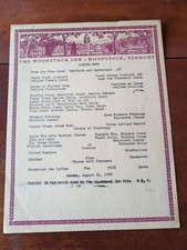Vintage The Woodstock Inn Restaurant Menu Woodstock Vermont picture