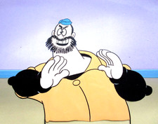 POPEYE BRUTUS sailor 1980's HANNA-BARBERA ORIGINAL PRODUCTION CEL hat muscles picture
