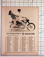1966 Bridgestone Motorcycle Ad California Dealers Vintage Magazine Print picture