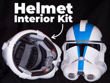 Clone Trooper Helmet Interior DIY Kit - Phase 2 Greeblies Props Cosplay Helmets picture