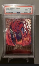 1995 MARVEL METAL CARNAGE PSA 10 GEM MT picture