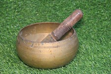 Vintage Handmade Brass Tibetan Singing Bowl for Meditation & Healing picture