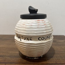 Vintage McCoy Pottery Cookie Jar Chinese Lantern Fortune Cookie w Lid picture