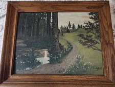 Original Mid-Century Oil Painting by Thelma Sheffield. Signed, Framed and Dated picture
