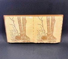NOS Set of Vtg Gwen Frostic Block Print Paper Napkins Fawn Deer Woods Sealed picture