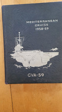 Vintage 1958-1959 Navy Military USS Forrestal Mediterranean Cruise Book Yearbook picture