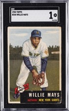 1953 TOPPS #244 WILLIE MAYS SGC 1 picture