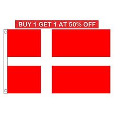 Denmark Flag Large 5x3FT National World Cup Danish Sports Football Fan Support  picture